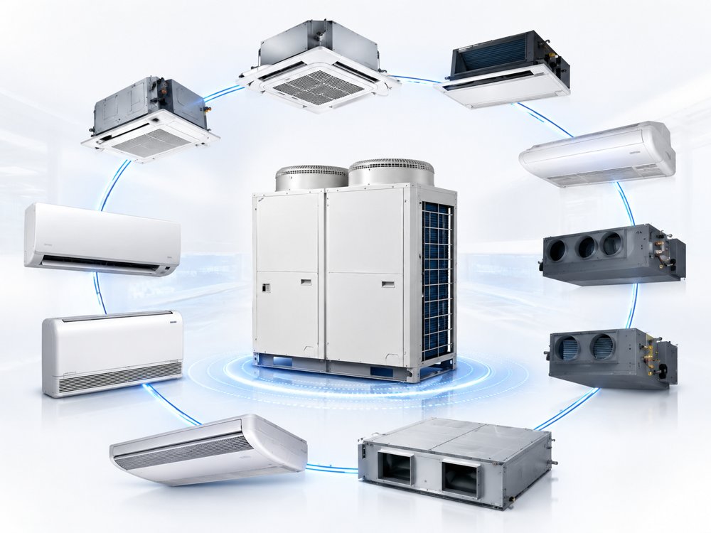 Sistema VRF - tipos de ar-condicionado Grupo Refriville